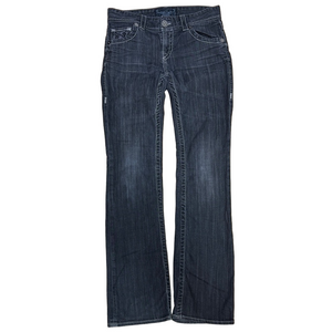 Big Star Sophie Bootcut Jeans Black Stretch Denim Size 28L